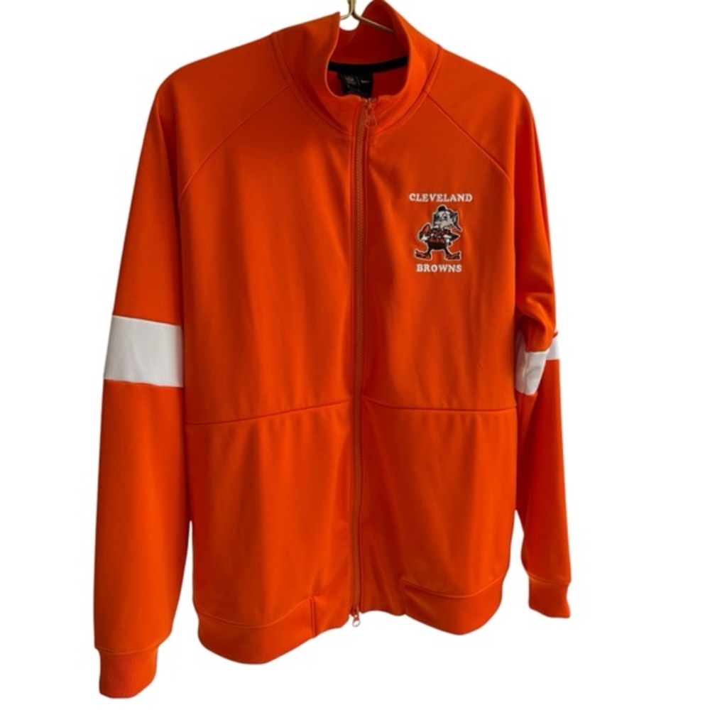 Cleveland Browns women's Nike zip up lightweight jacket with embroidery XL. EUC